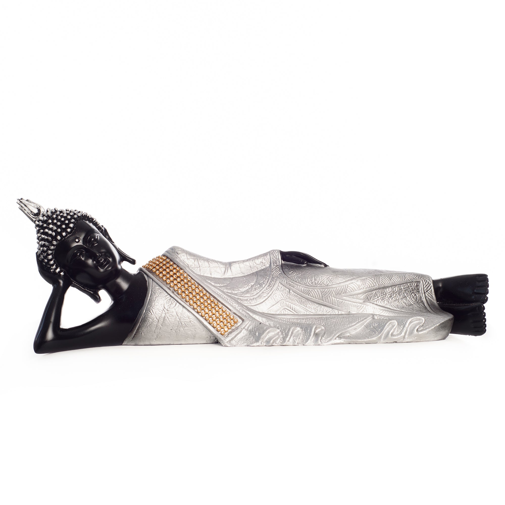 Polyresin Reclining Buddha Statue For Home Decor Kafalo
