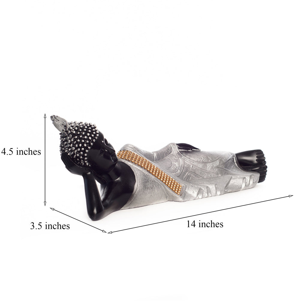 Polyresin Reclining Buddha Statue For Home Decor Kafalo