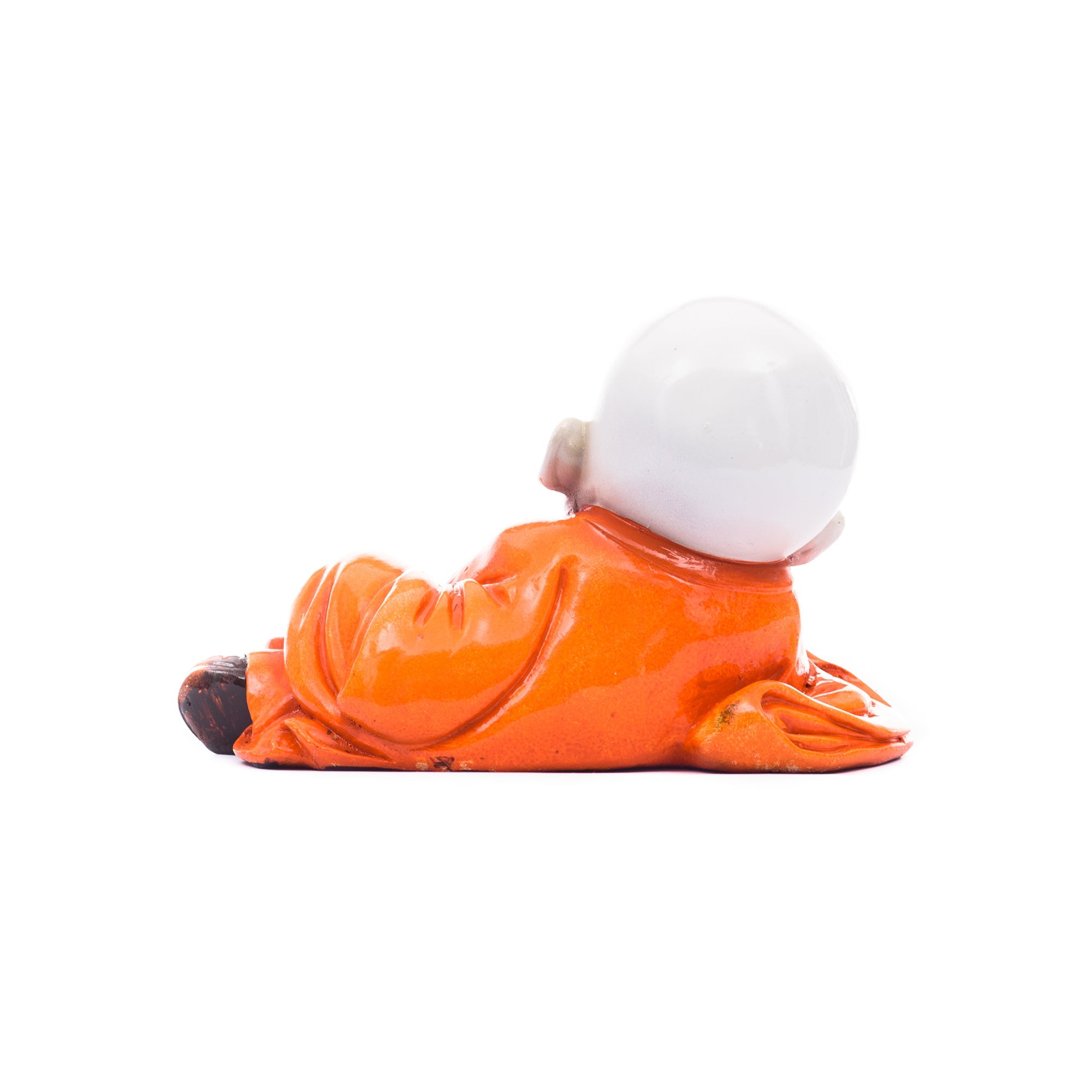 Polyresin Resting Laughing Cute Baby Buddha Statue Kafalo