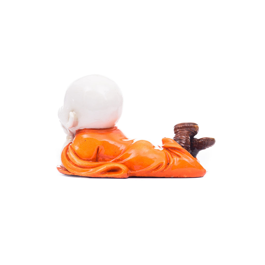 Polyresin Resting Laughing Cute Baby Buddha Statue Kafalo