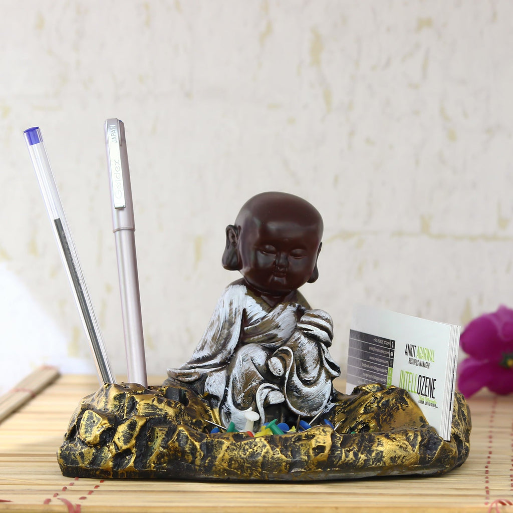 Pen And Visiting Card Holder Decorative Showpiece Kafalo