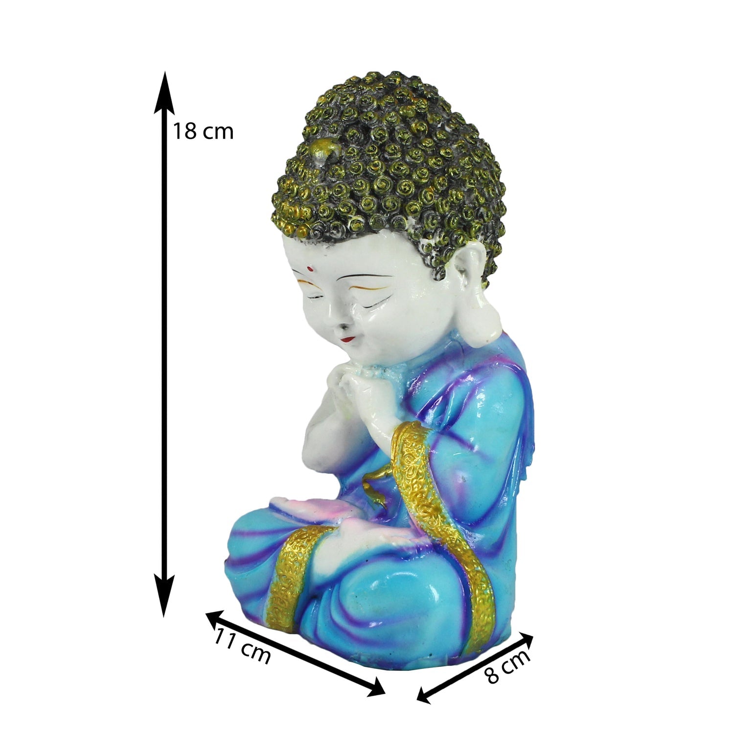 Praying Monk Buddha Statue Kafalo