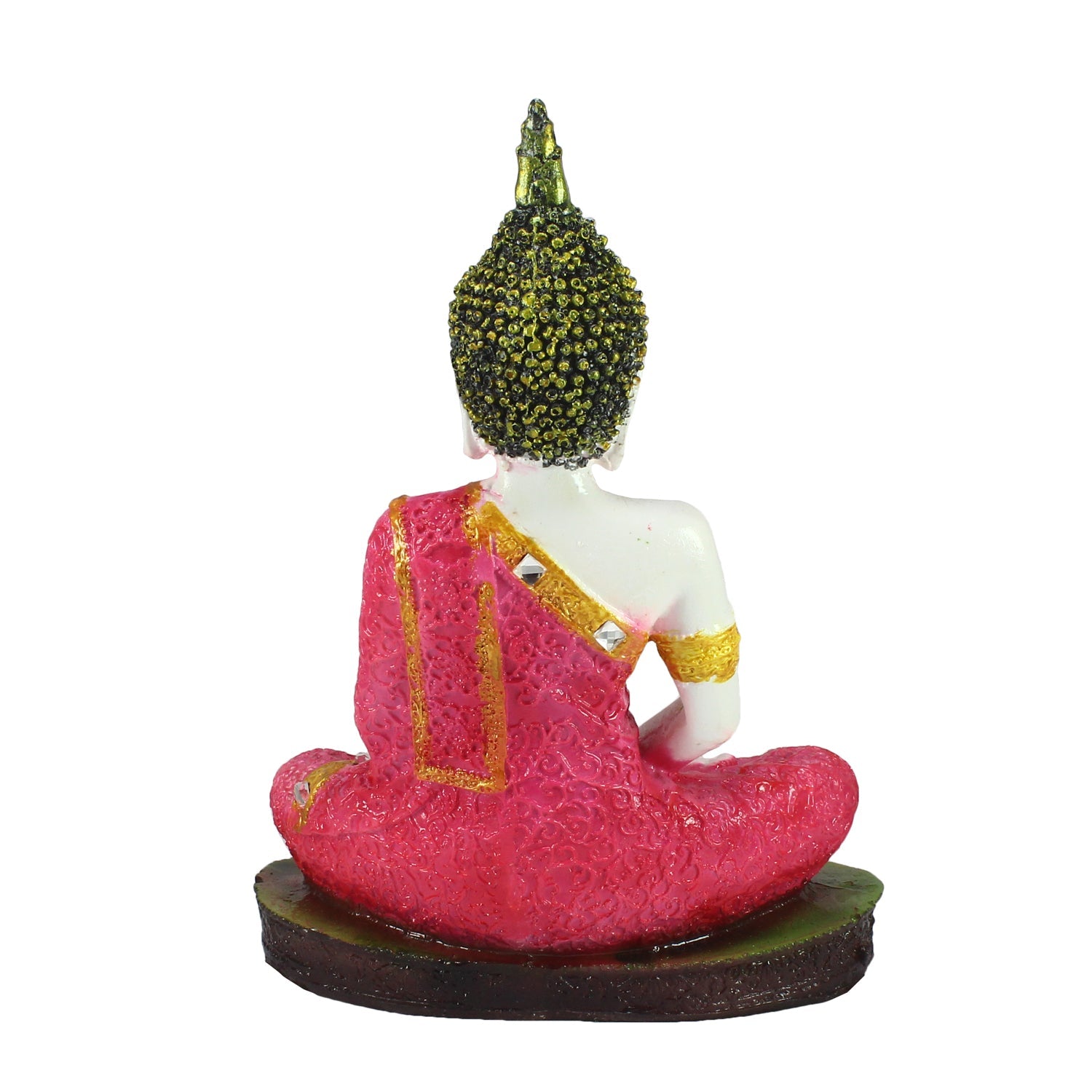 Red Buddha Decorative Showpiece - 24 cm Kafalo