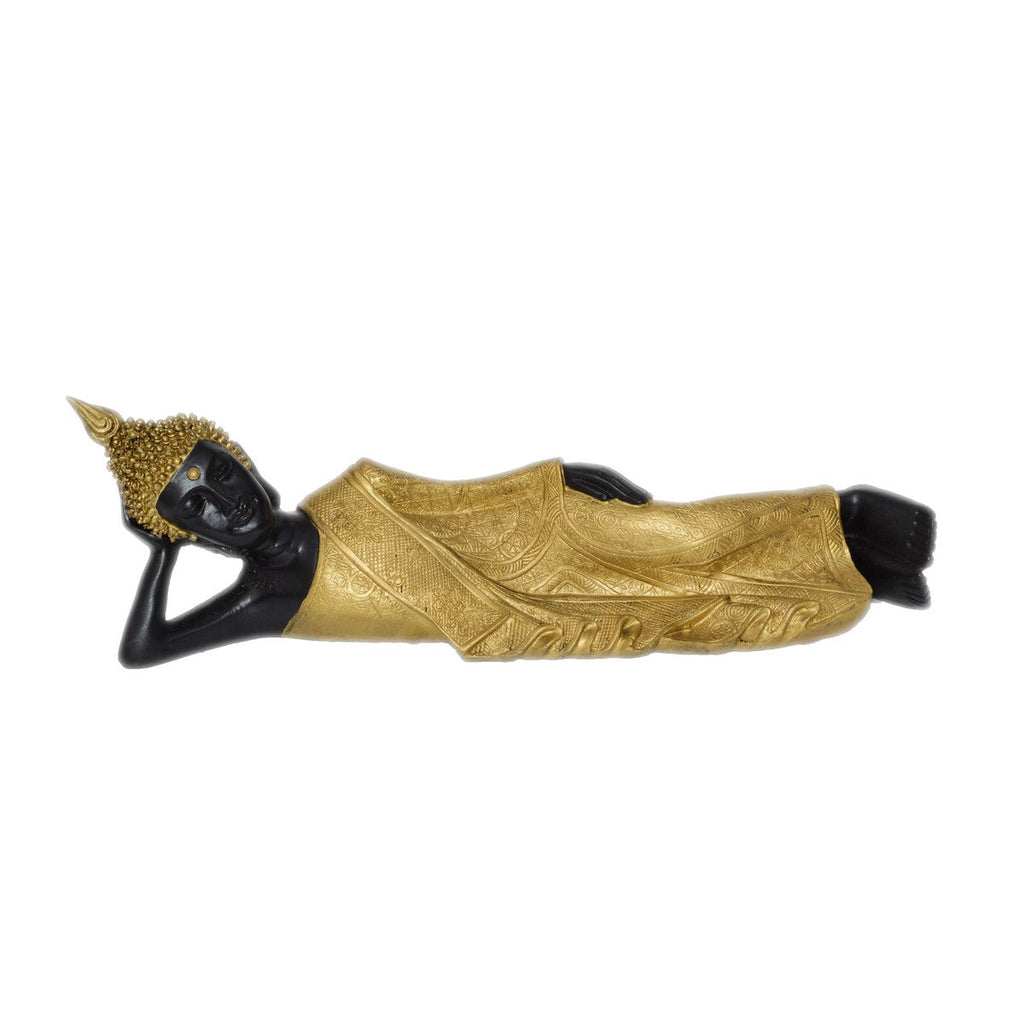 Brass Decorative Thai Reclining Buddha Antique Showpiece Kafalo