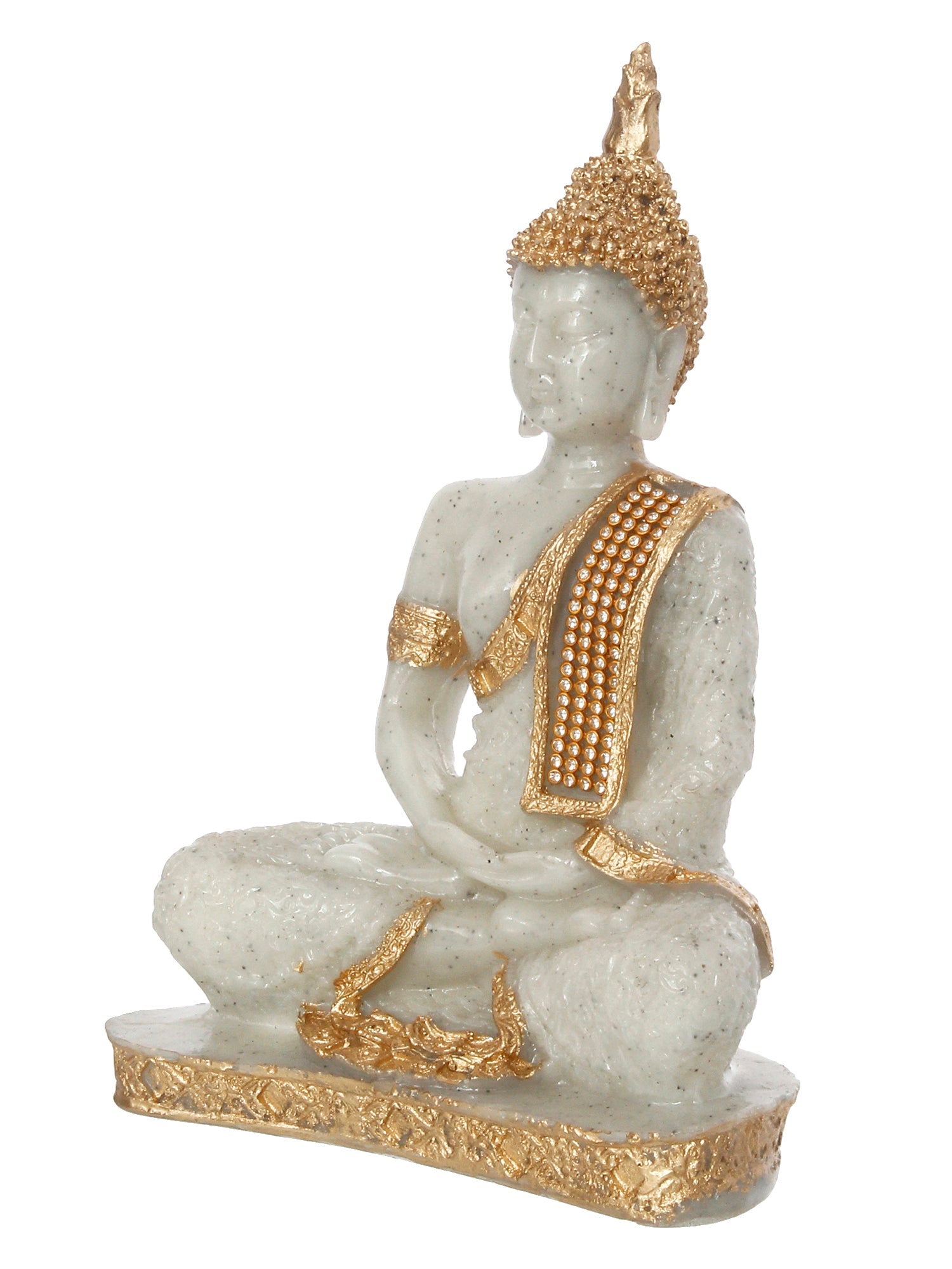 Golden Finish Lord Ganesha On Creative Leaf Metal Wall Hanging Kafalo