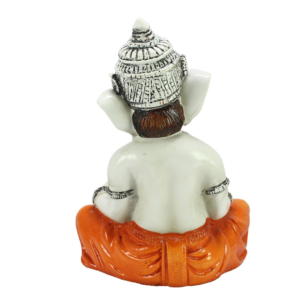 Lord Ganesha Idol Playing Dholak Musical Instrument Kafalo