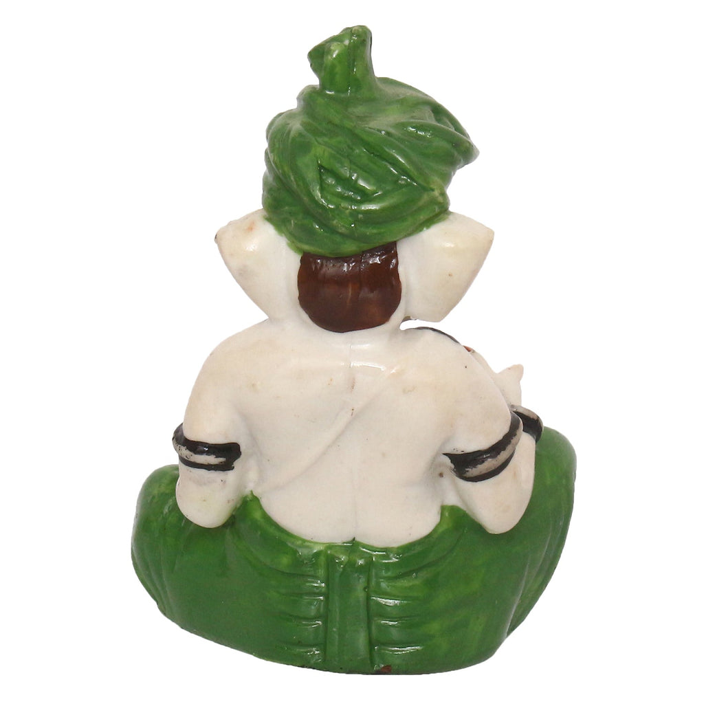 Lord Ganesha Idol Playing Dholak Musical Instrument Kafalo