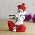 Lord Ganesha Idol Playing Flute Musical Instrument Kafalo