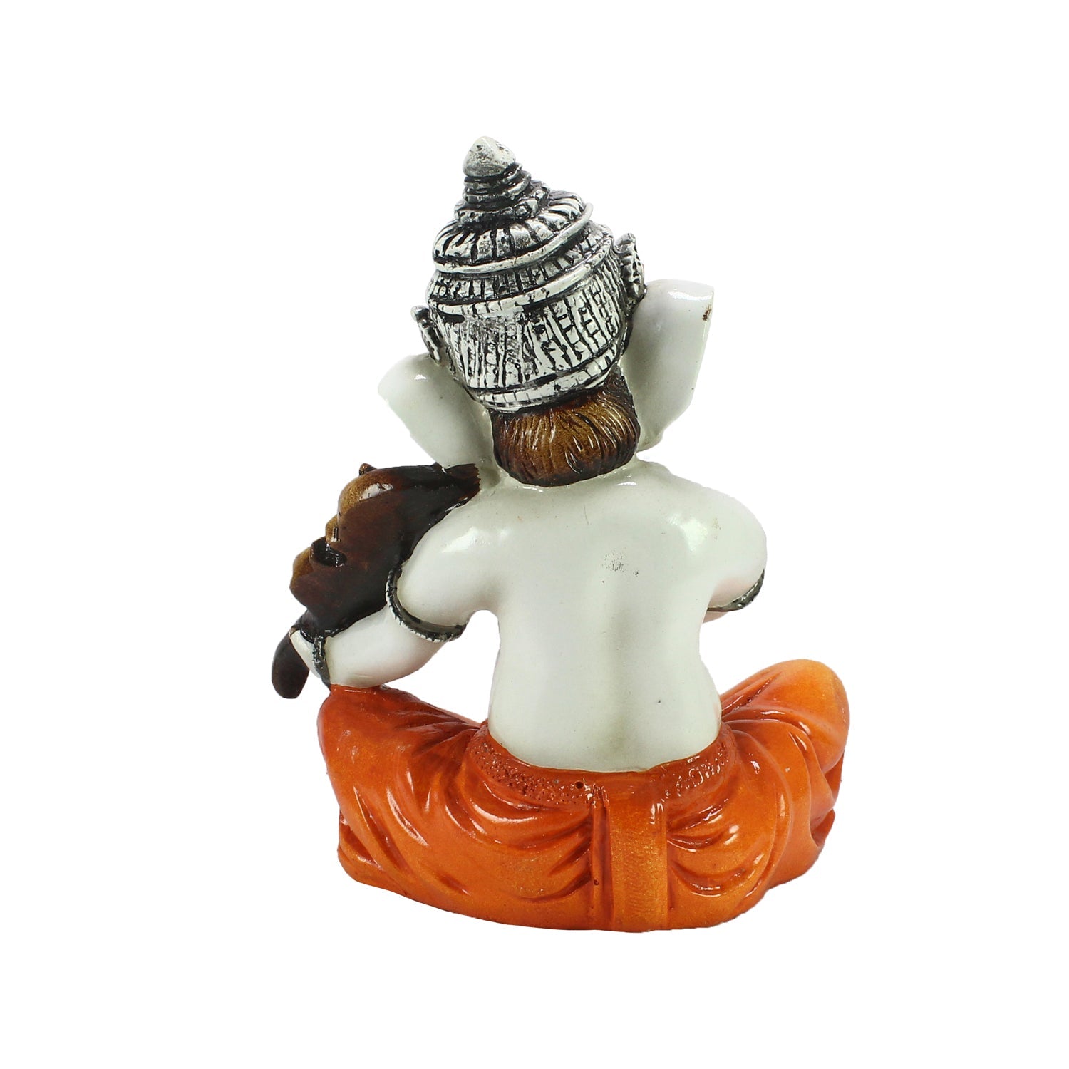 Lord Ganesha Idol Playing Violin Musical Instrument Polyresin God Idol Kafalo