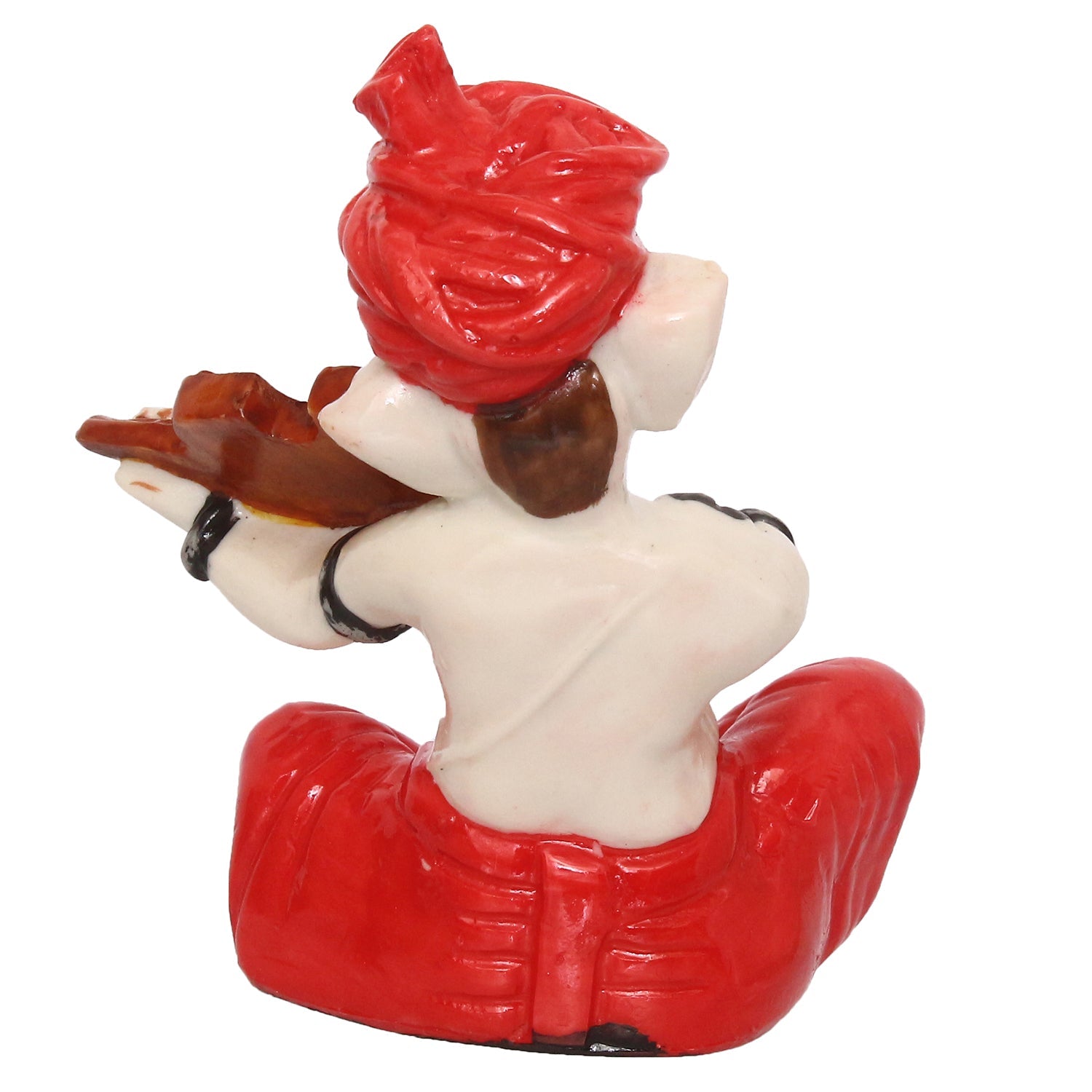 Lord Ganesha Idol Playing Violin Musical Instrument Polyresin God Idol Kafalo