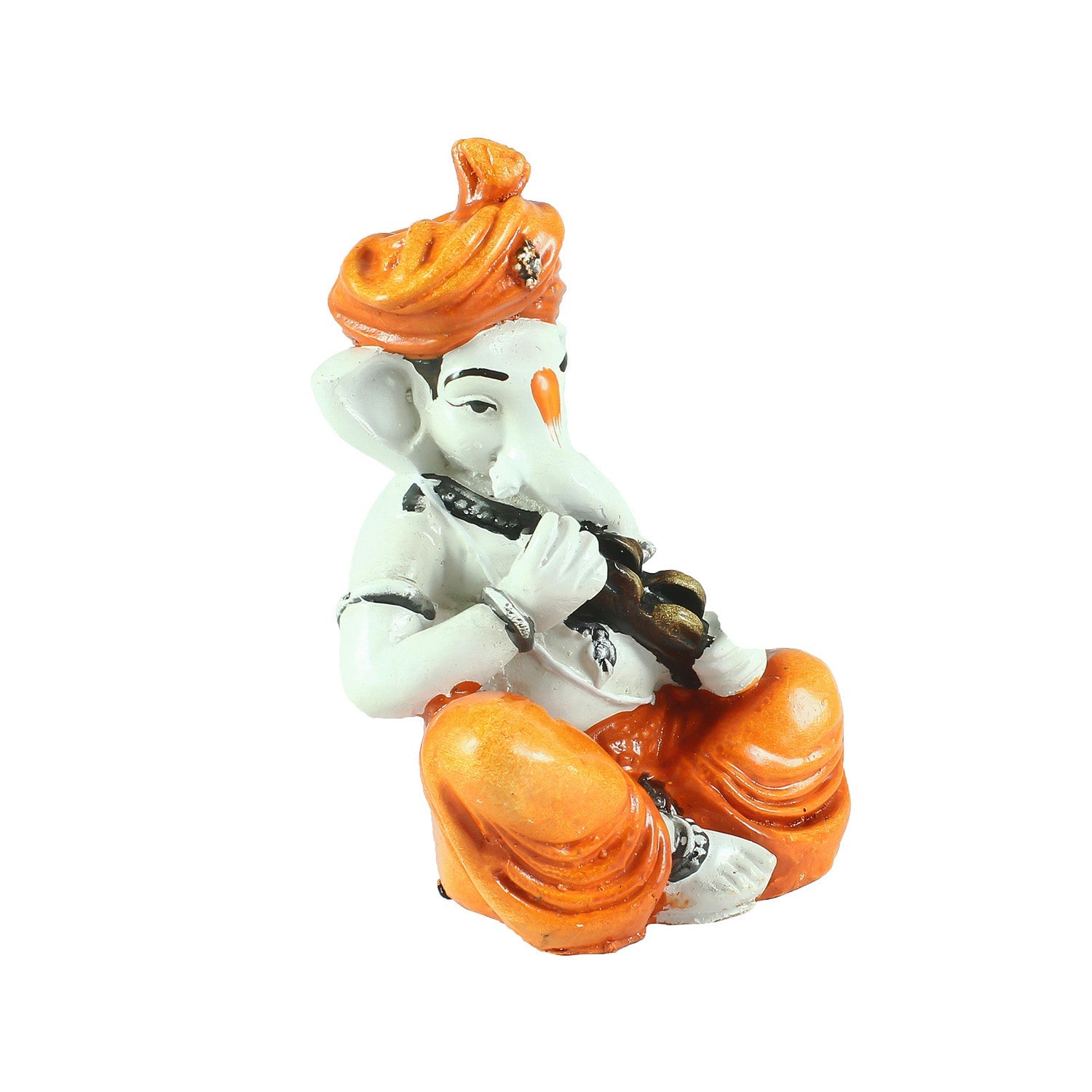 Lord Ganesha Idol Playing Kartal Musical Instrument Kafalo