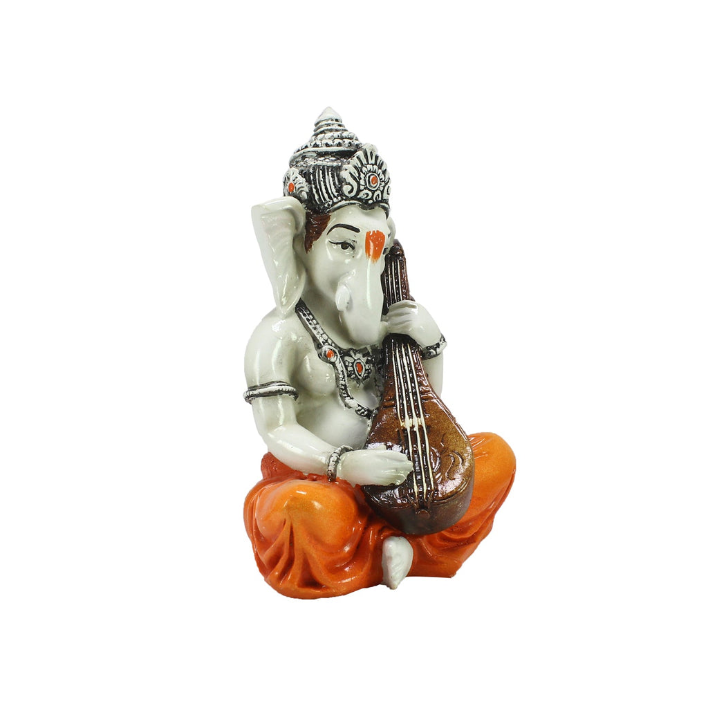Lord Ganesha Playing Guitar Musical Instrument Decorative Showpiece Kafalo