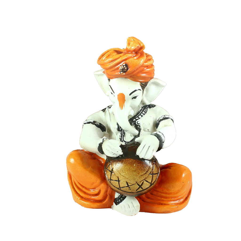 Lord Ganesha Playing Tabla Decorative Showpiece Kafalo