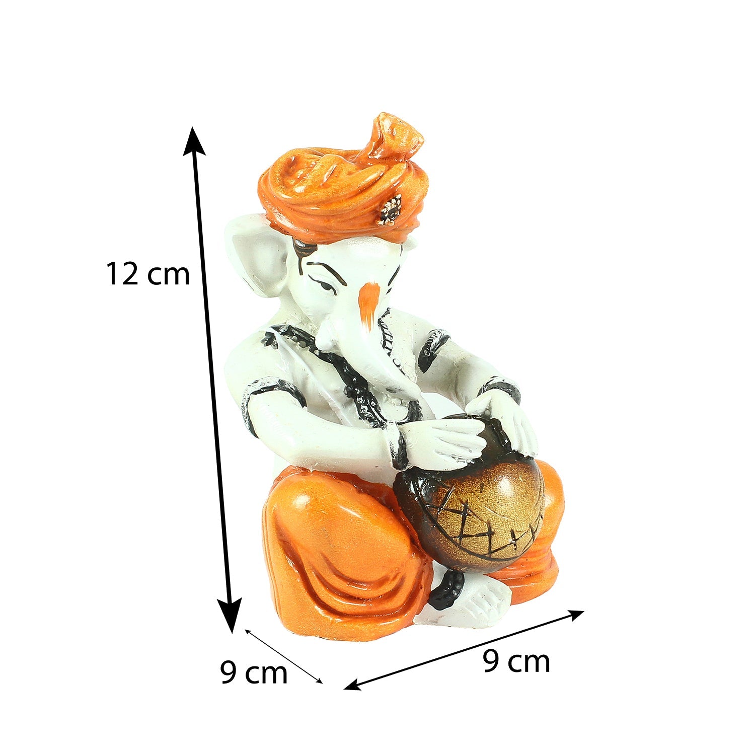 Lord Ganesha Playing Tabla Decorative Showpiece Kafalo