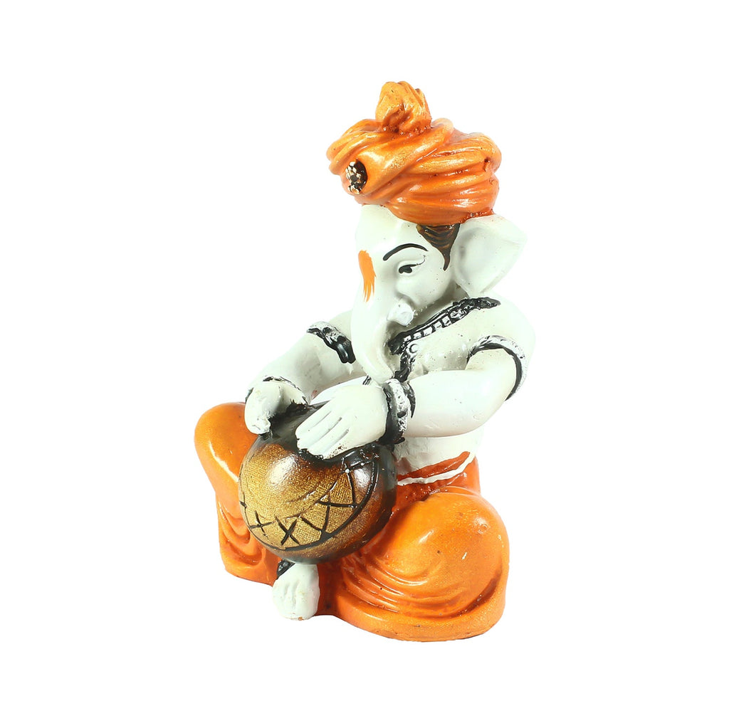 Lord Ganesha Playing Tabla Decorative Showpiece Kafalo