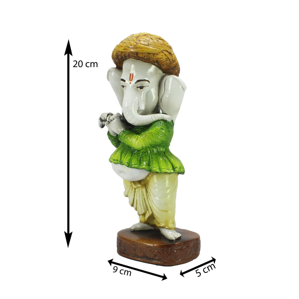 Lord Ganesha playing instrument Decorative Showpiece Kafalo