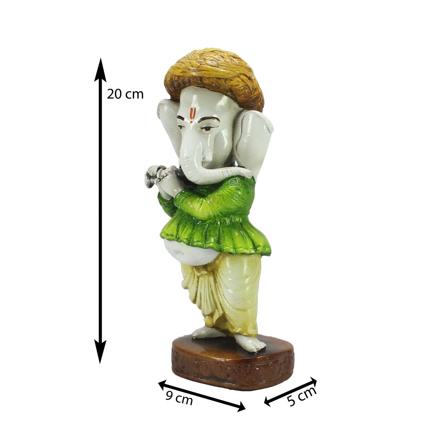 Lord Ganesha playing instrument Decorative Showpiece Kafalo