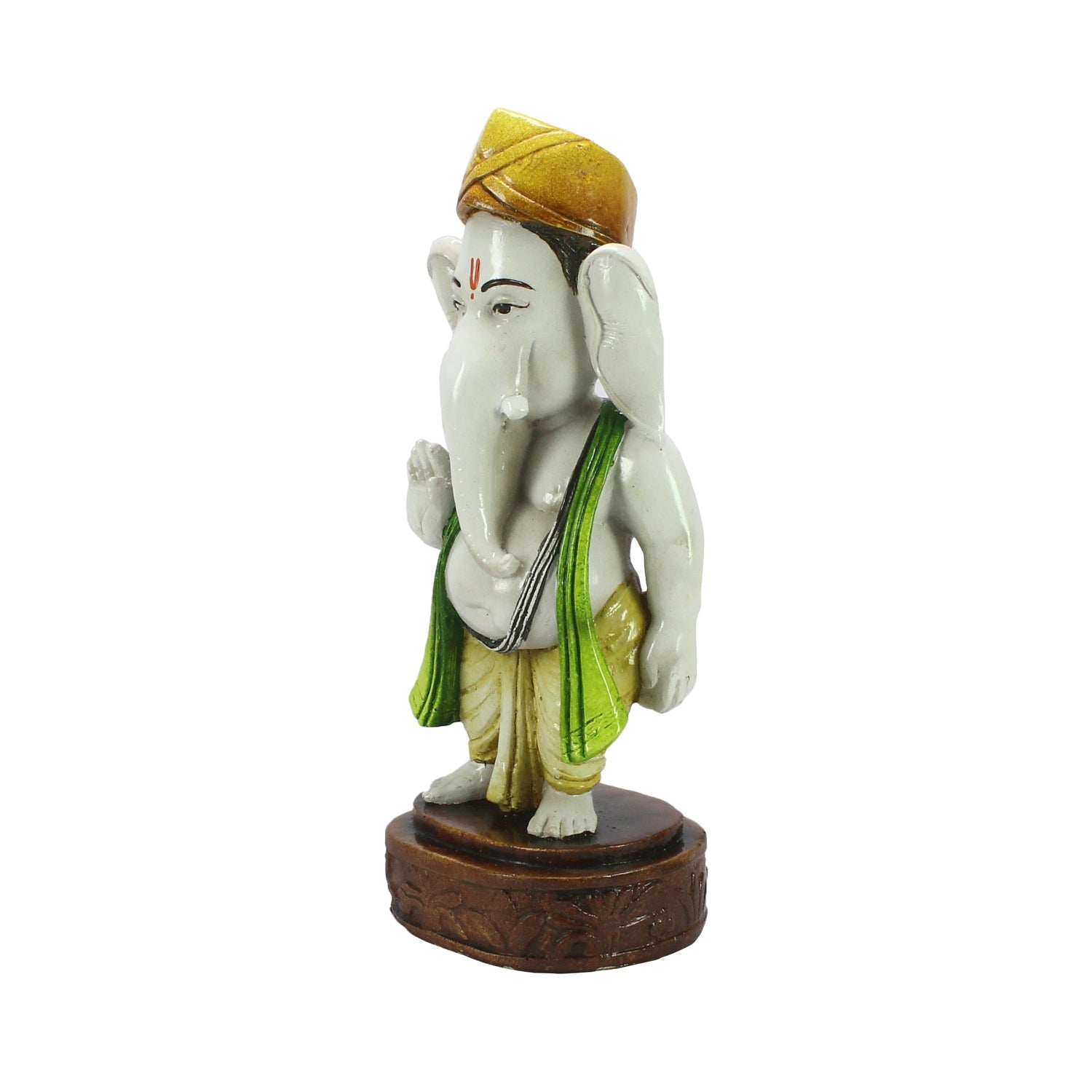 Blessing Lord Ganesha Statue Decorative Showpiece Kafalo