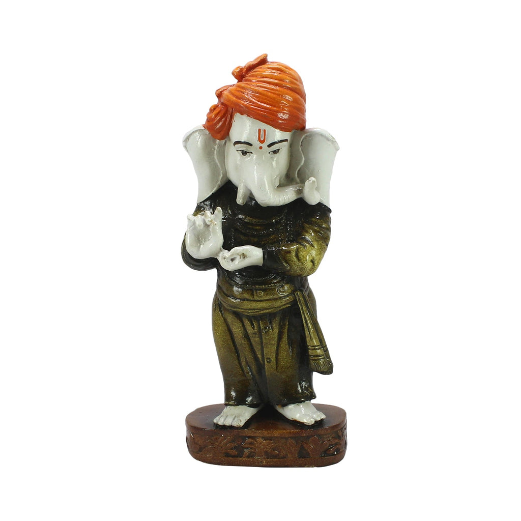 Standing Blessing Lord Ganesha Statue Decorative Showpiece Kafalo