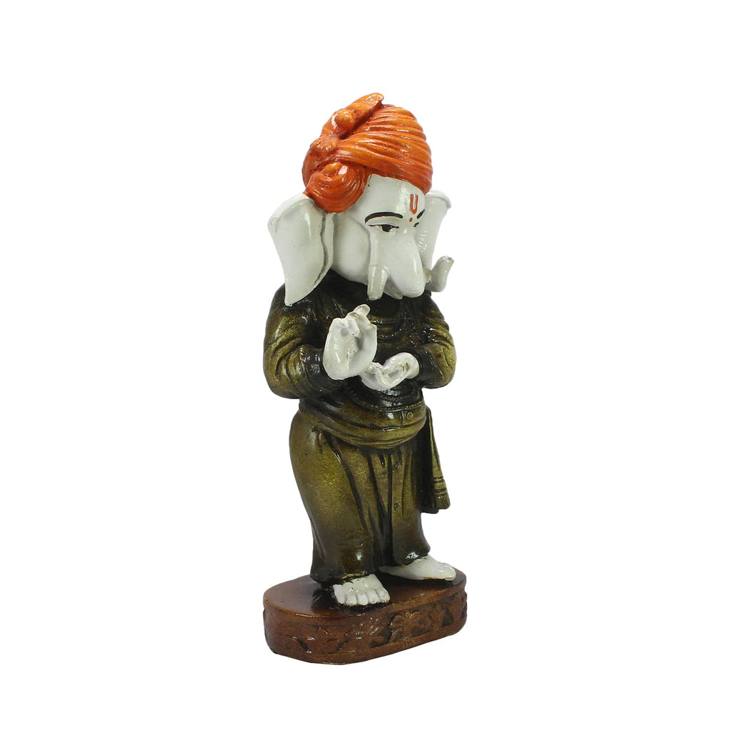 Standing Blessing Lord Ganesha Statue Decorative Showpiece Kafalo