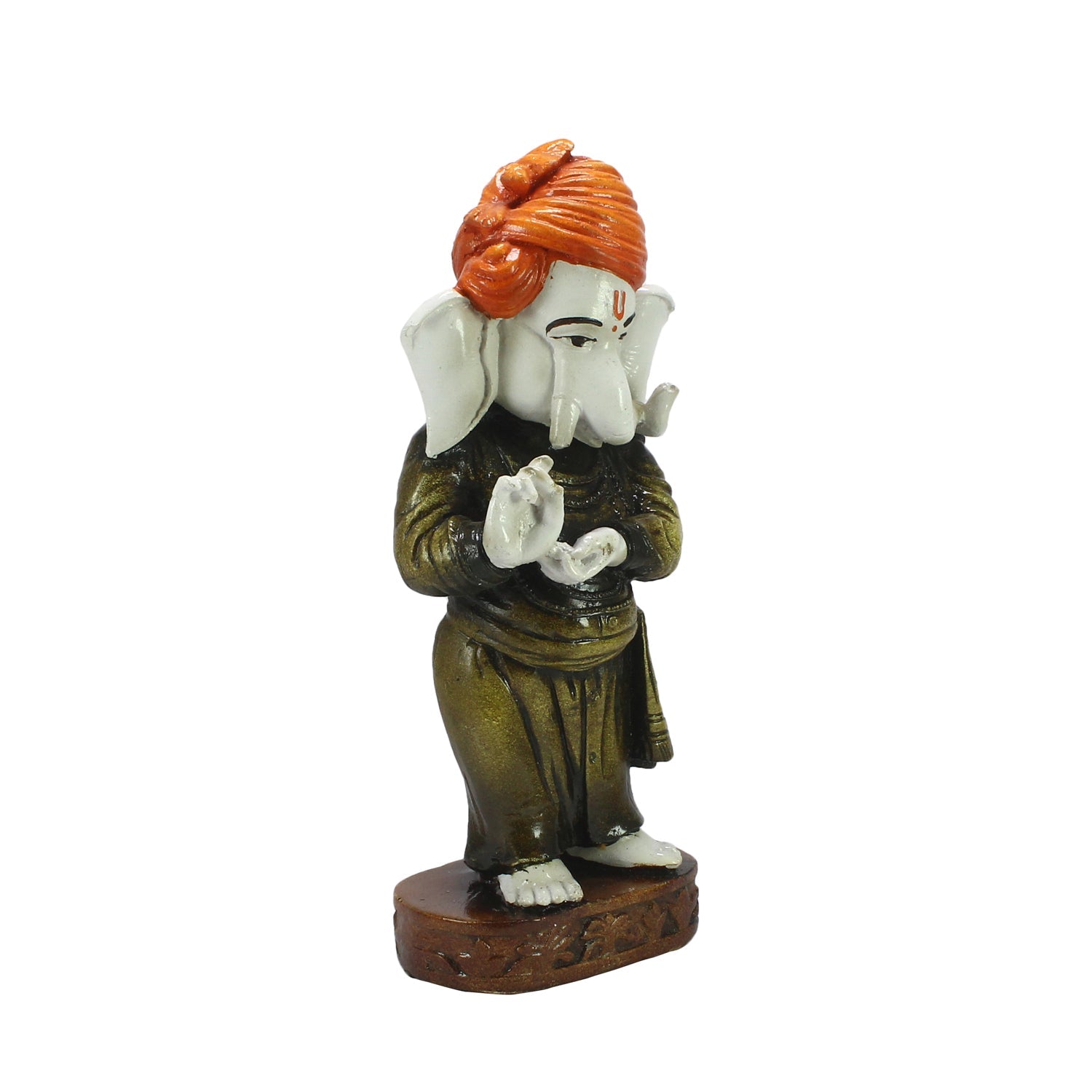 Standing Blessing Lord Ganesha Statue Decorative Showpiece Kafalo