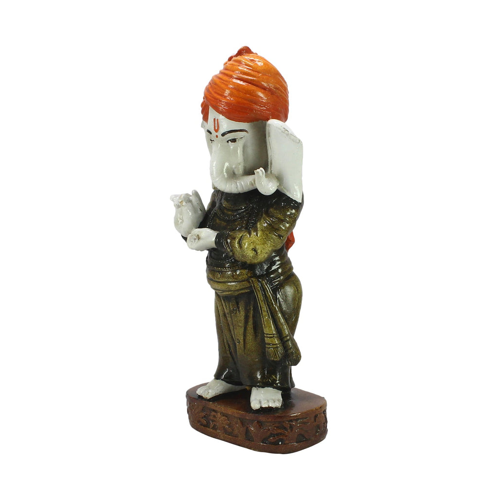 Standing Blessing Lord Ganesha Statue Decorative Showpiece Kafalo