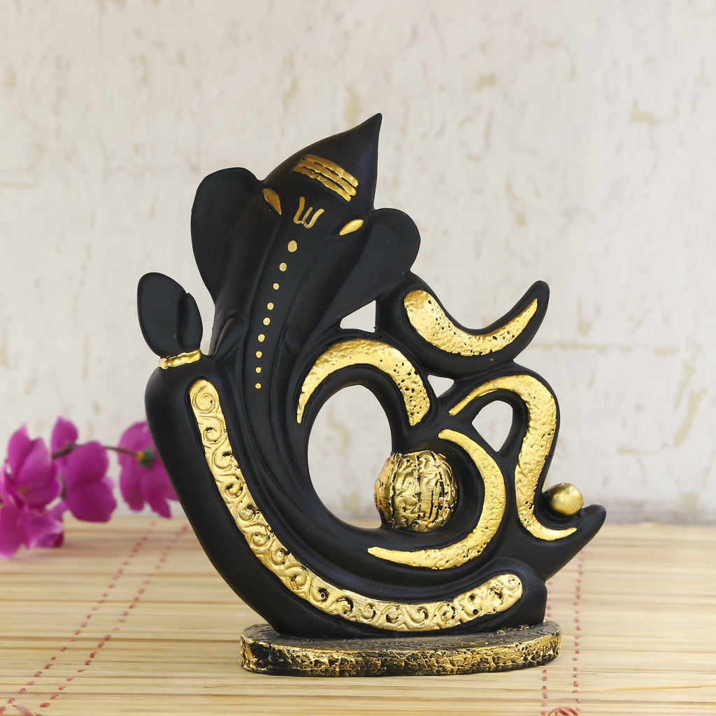 Decorative Om Symbol Lord Ganesha Statue God Idol For Home Kafalo