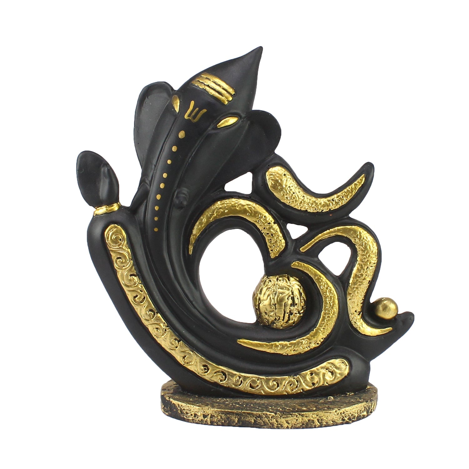 Decorative Om Symbol Lord Ganesha Statue God Idol For Home Kafalo