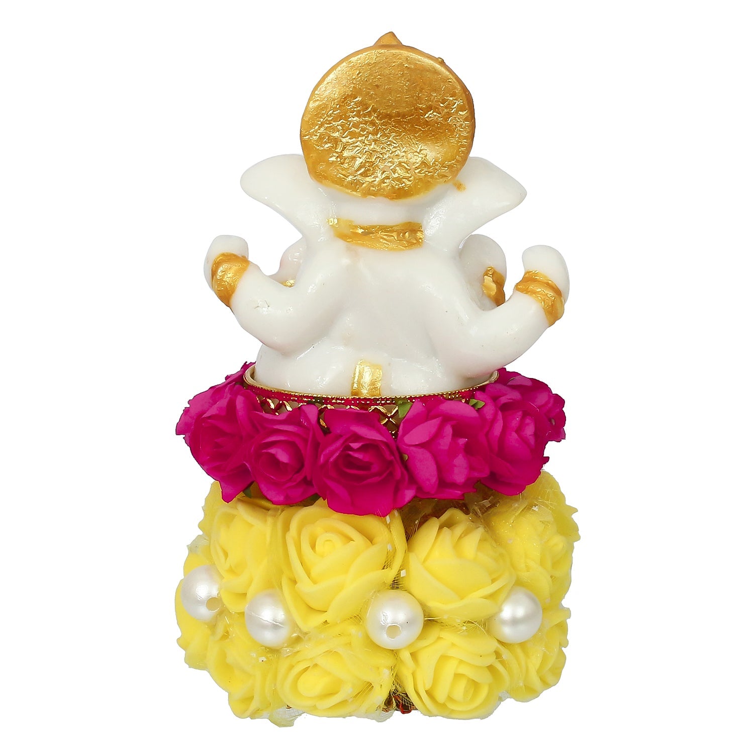 Lord Ganesha Idol On Decorative Handicrafted Plate For Home And Car Dashboard Kafalo