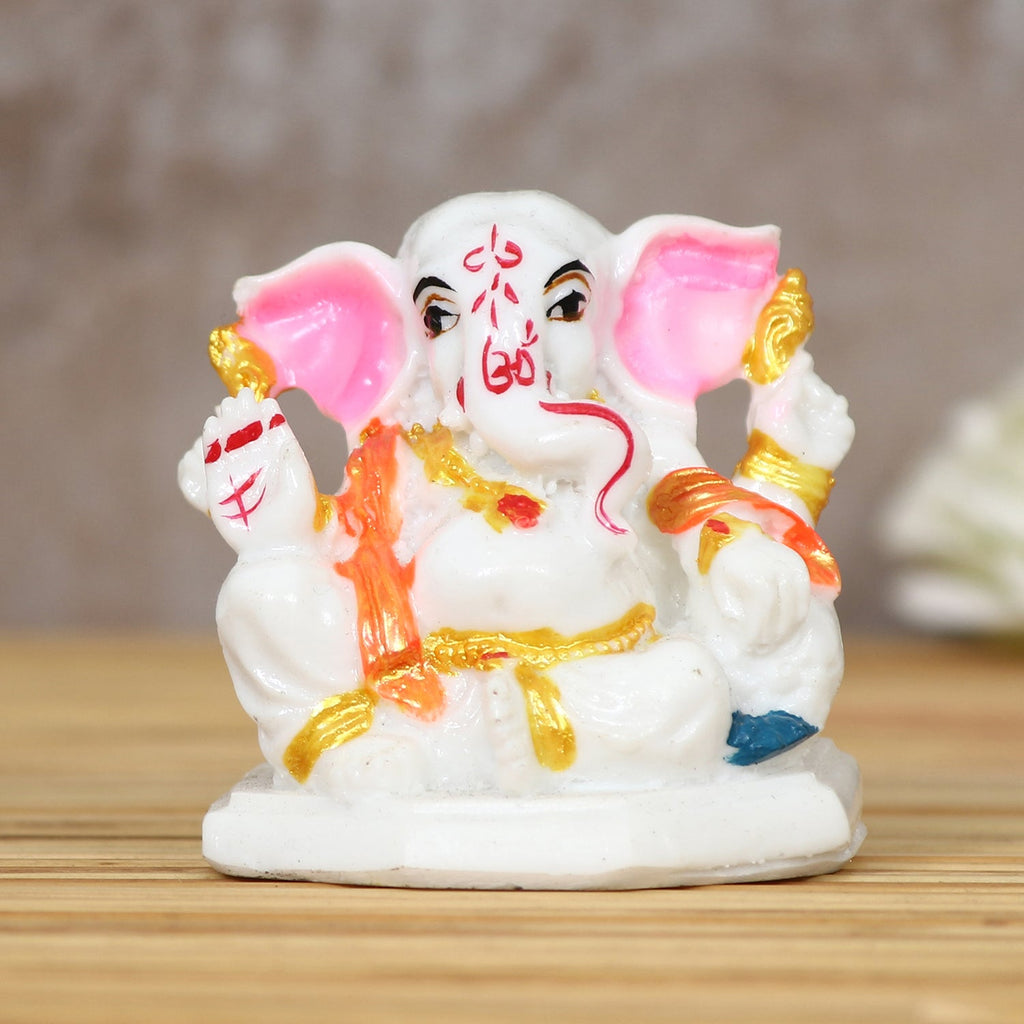Decorative Lord Ganesha Idol for Car Dashboard, Home Temple and Office Desks Kafalo
