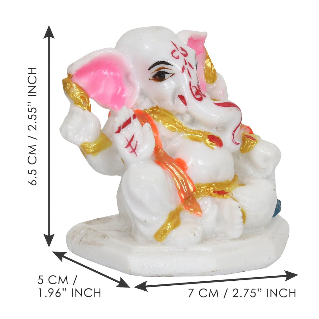 Decorative Lord Ganesha Idol for Car Dashboard, Home Temple and Office Desks Kafalo