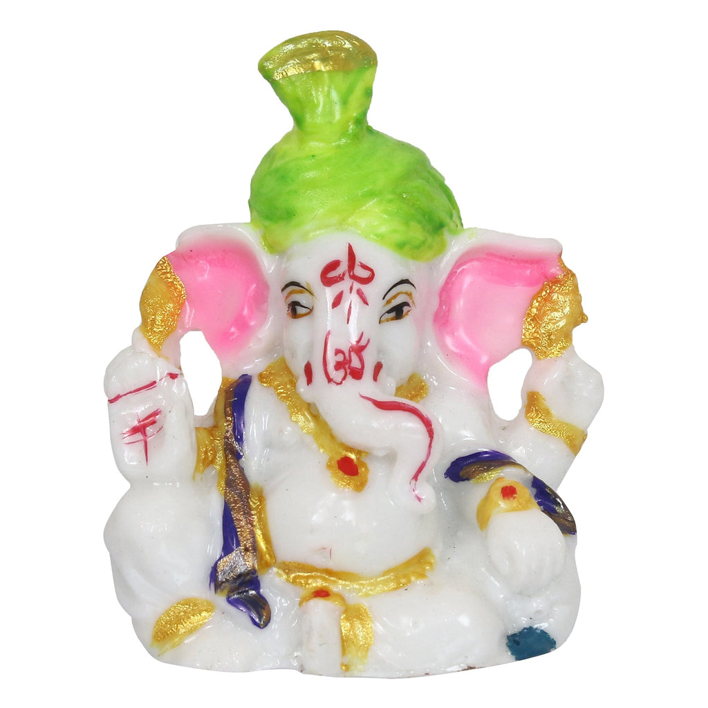 Decorative Lord Ganesha Idol For Car Dashboard, Home Temple, And Office Desks Kafalo