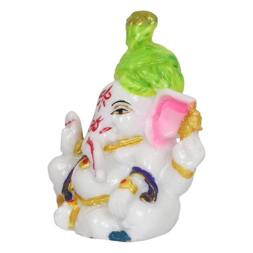 Decorative Lord Ganesha Idol For Car Dashboard, Home Temple, And Office Desks Kafalo