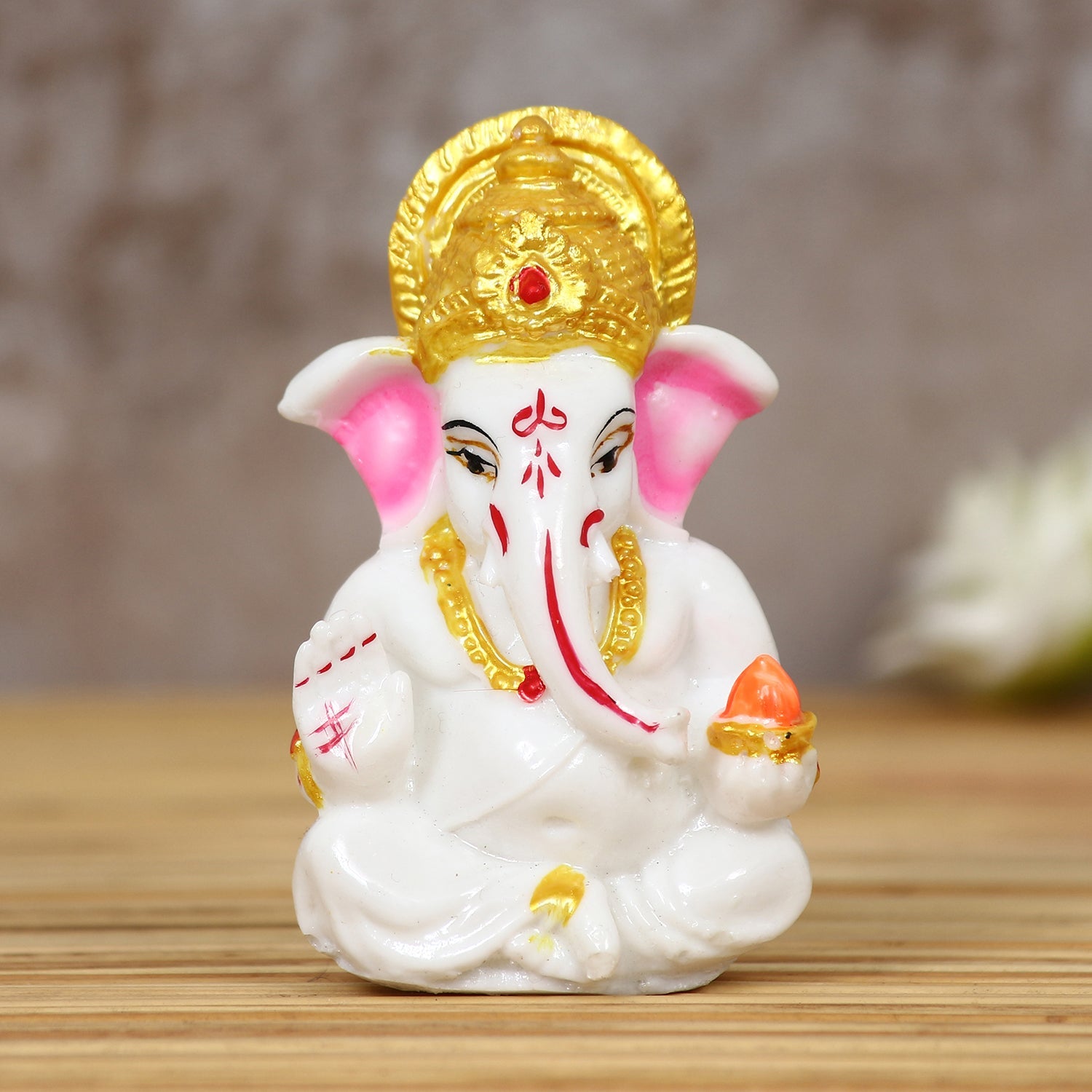 Decorative Lord Ganesha Idol for Car Dashboard, Home Temple and Office Desks Kafalo
