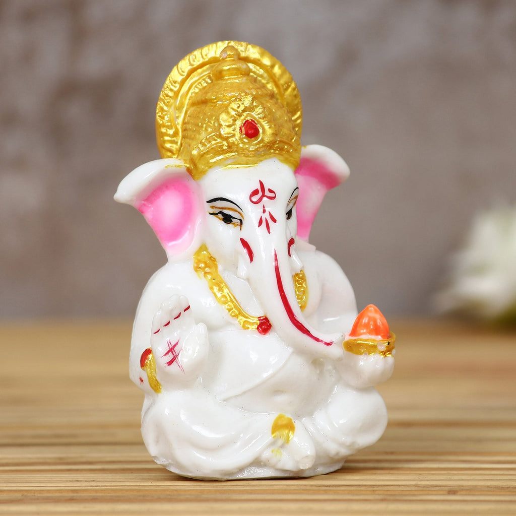 Decorative Lord Ganesha Idol for Car Dashboard, Home Temple and Office Desks Kafalo