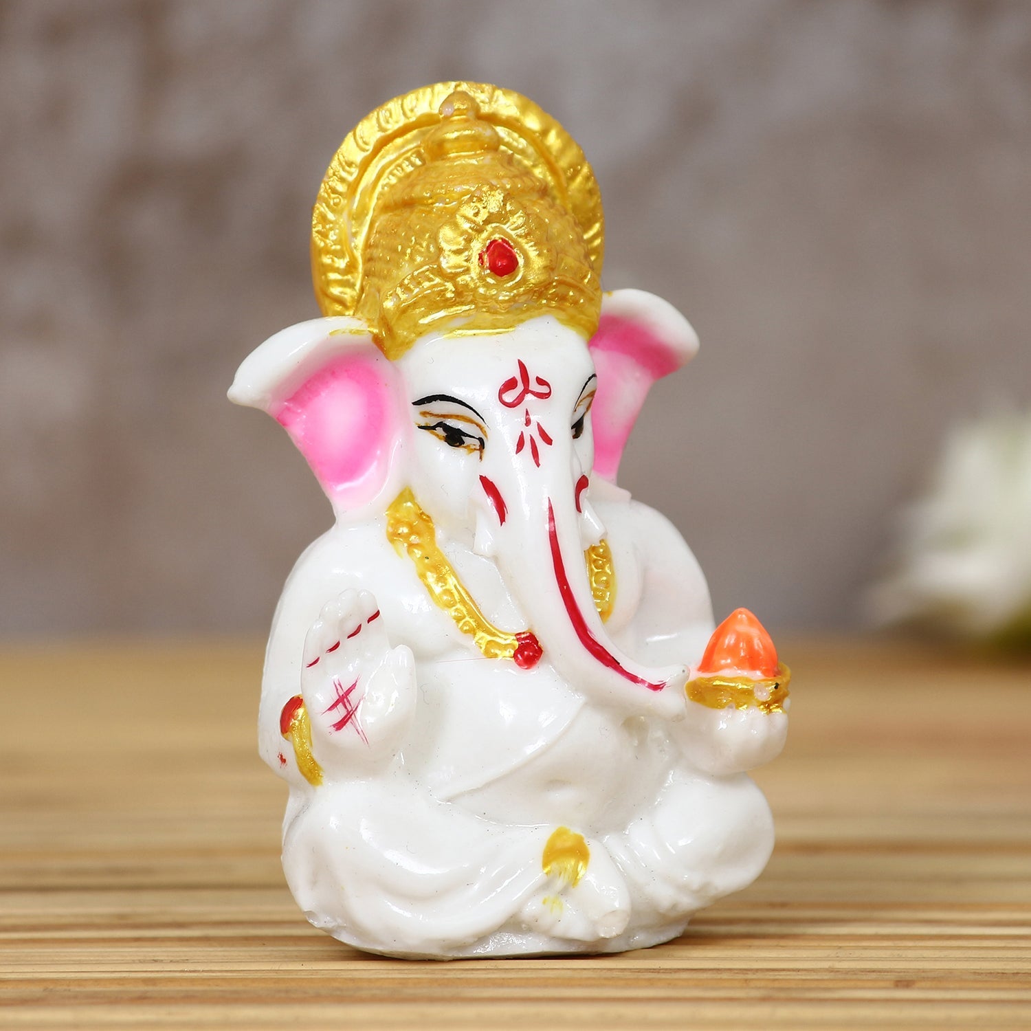 Decorative Lord Ganesha Idol for Car Dashboard, Home Temple and Office Desks Kafalo