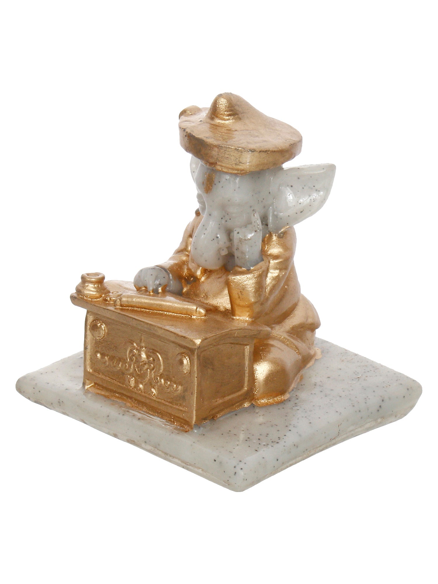 Lord Shiva Parvati Ganesh Idols Sitting On Nandi Figurine Kafalo