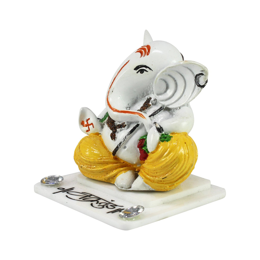 Decorative Lord Ganesha Idol For Car Dashboard, Home Temple, And Office Desks Kafalo