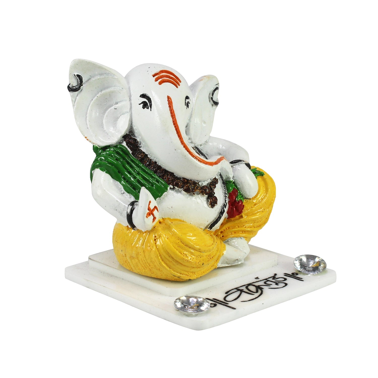 Decorative Lord Ganesha Idol For Car Dashboard, Home Temple, And Office Desks Kafalo