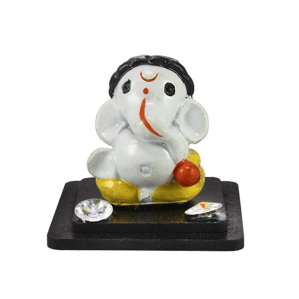 Decorative Lord Ganesha Showpiece for Car Dashboard, Home Temple and Office Desks Kafalo