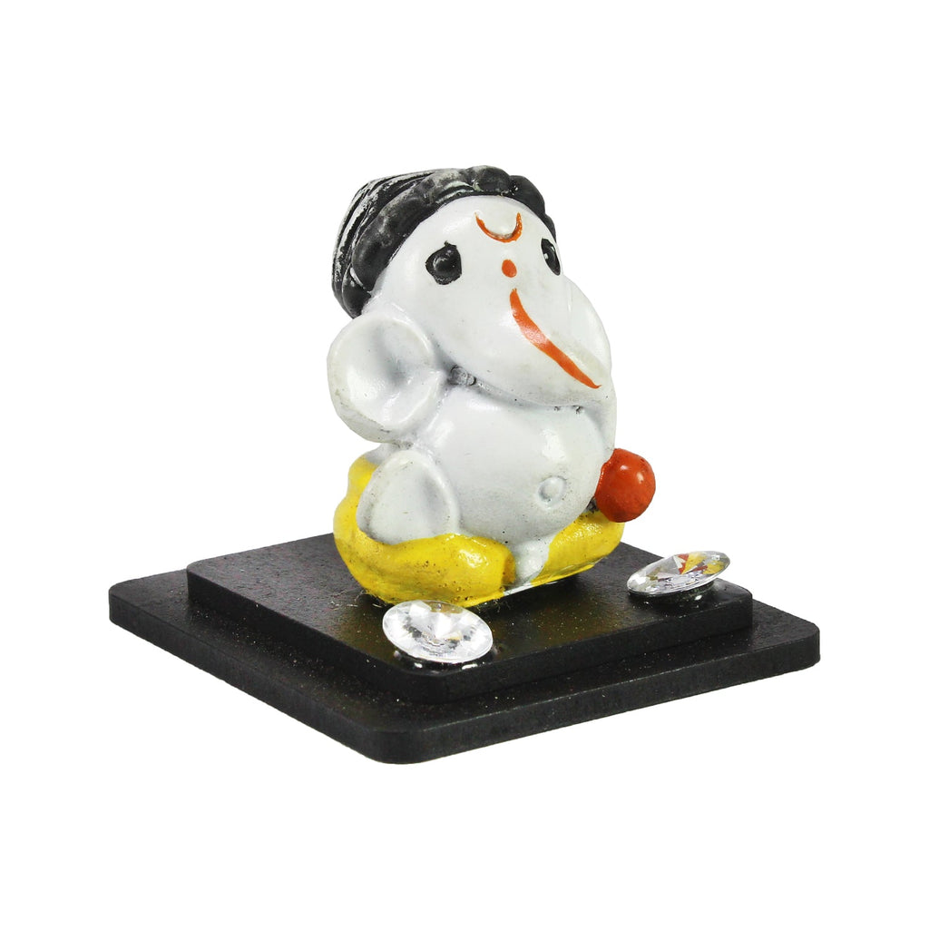 Decorative Lord Ganesha Showpiece for Car Dashboard, Home Temple and Office Desks Kafalo