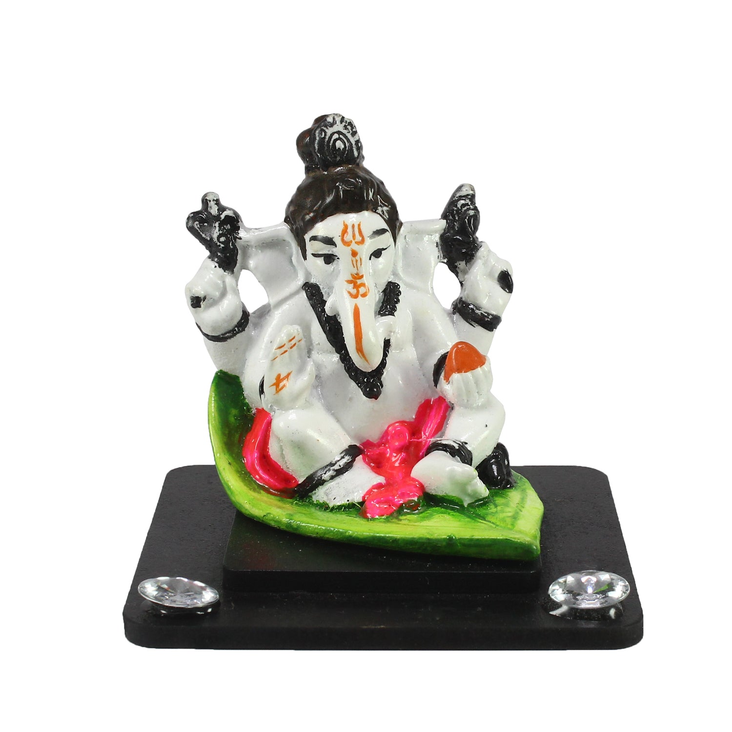 Decorative Lord Ganesha Idol For Car Dashboard, Home Temple, And Office Desks Kafalo