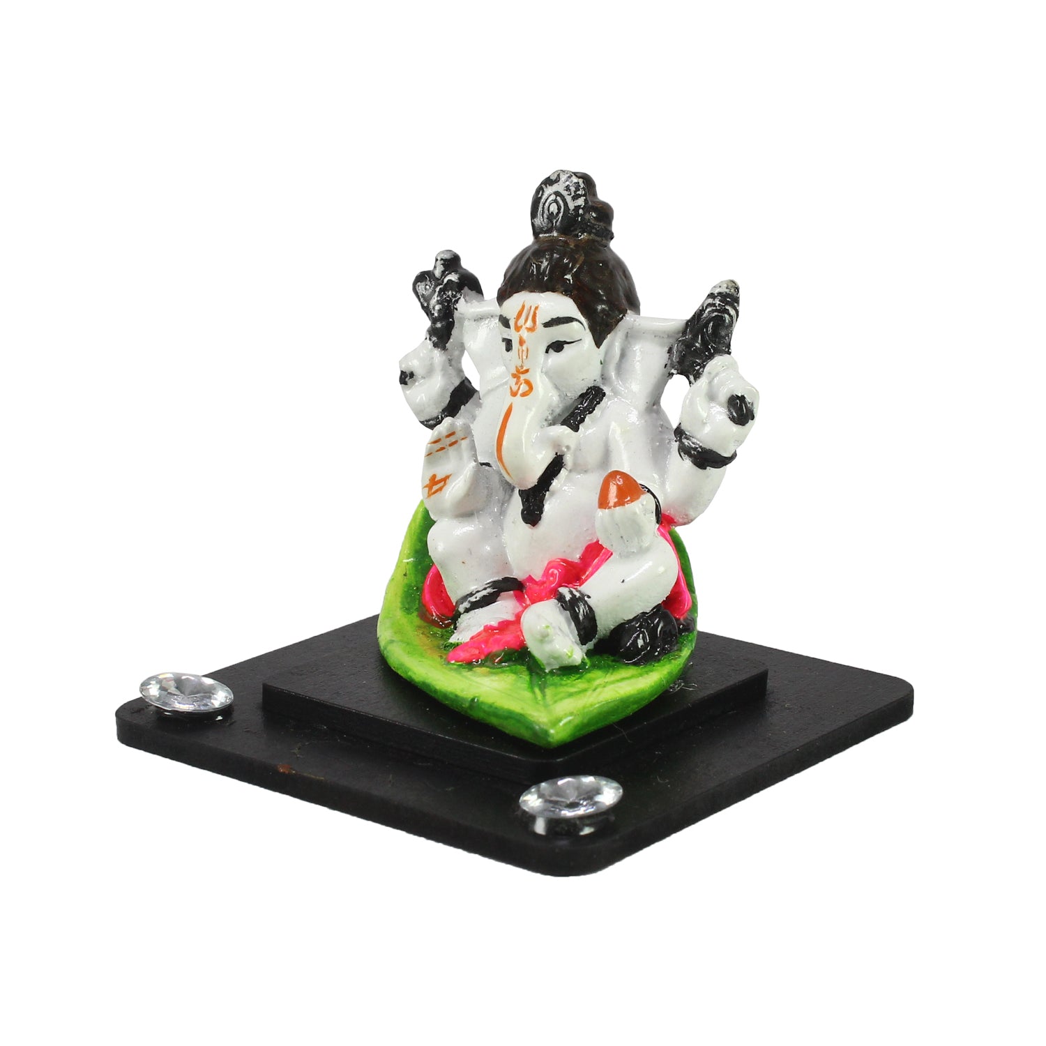 Decorative Lord Ganesha Idol For Car Dashboard, Home Temple, And Office Desks Kafalo