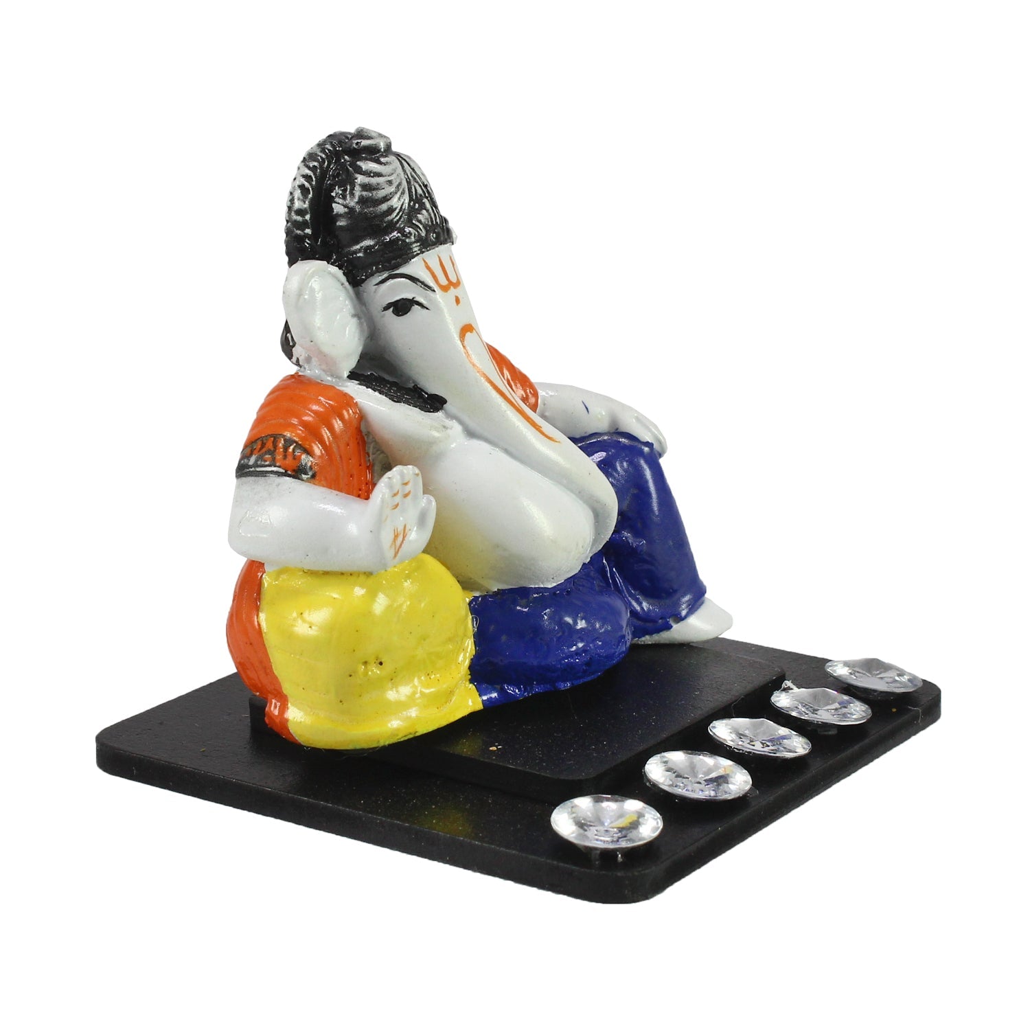Decorative Lord Ganesha Idol For Car Dashboard, Home Temple, And Office Desks Kafalo
