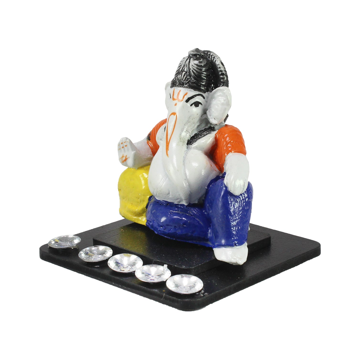 Decorative Lord Ganesha Idol For Car Dashboard, Home Temple, And Office Desks Kafalo