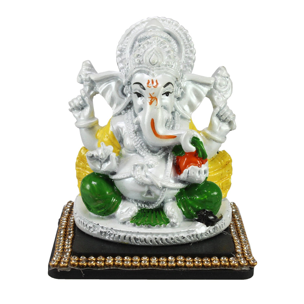 Decorative Lord Ganesha Showpiece for Car Dashboard, Home Temple and Office Desks Kafalo
