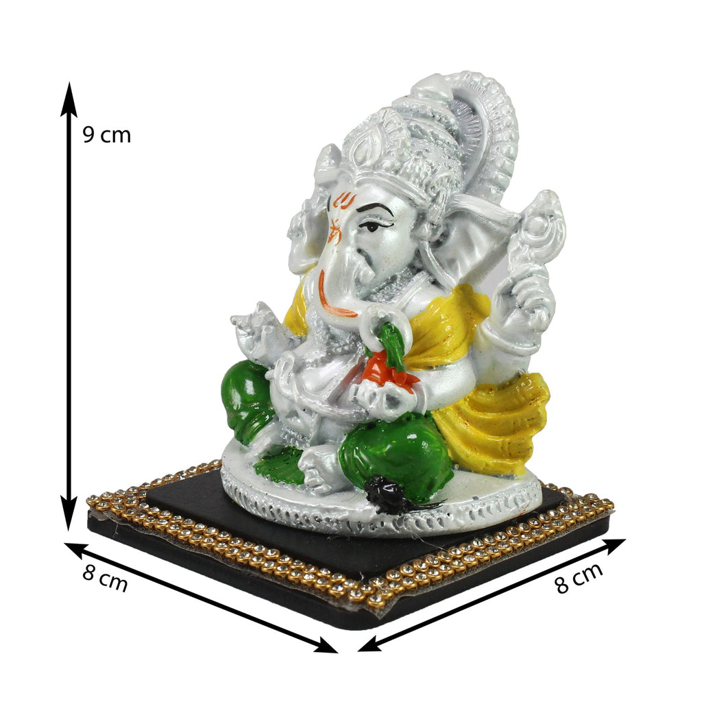 Decorative Lord Ganesha Showpiece for Car Dashboard, Home Temple and Office Desks Kafalo