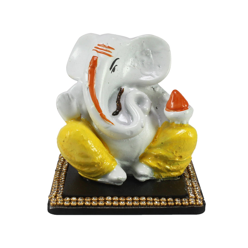 Decorative Lord Ganesha Idol For Car Dashboard, Home Temple, And Office Desks Kafalo