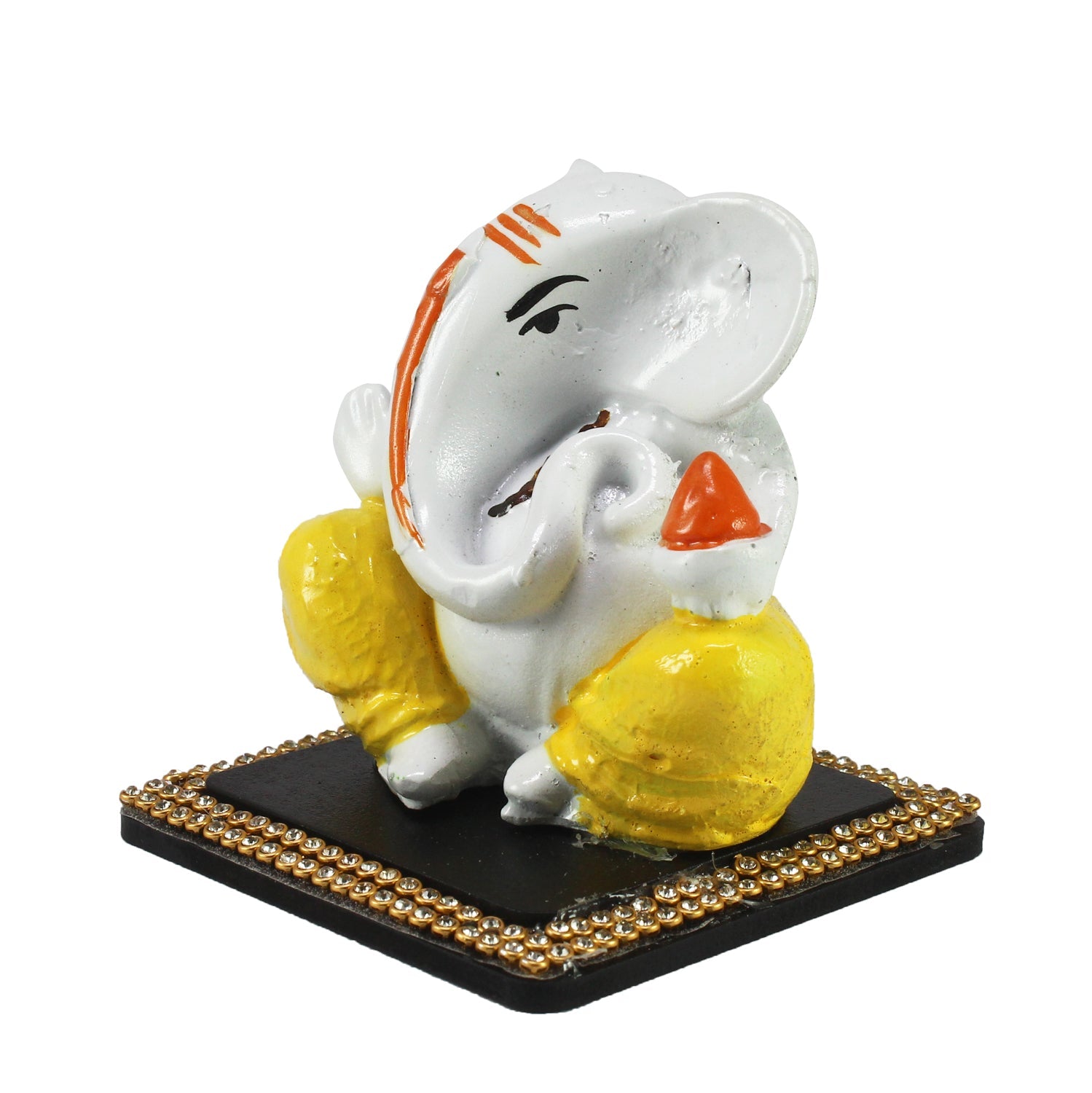 Decorative Lord Ganesha Idol For Car Dashboard, Home Temple, And Office Desks Kafalo