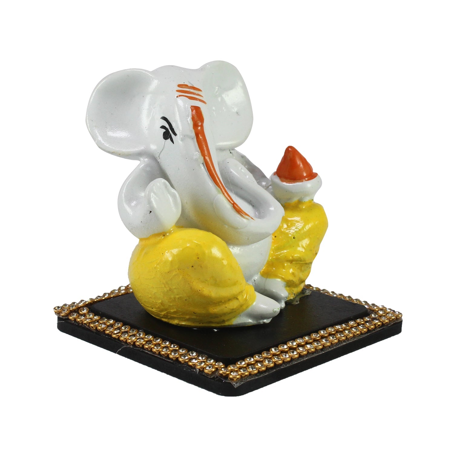 Decorative Lord Ganesha Idol For Car Dashboard, Home Temple, And Office Desks Kafalo
